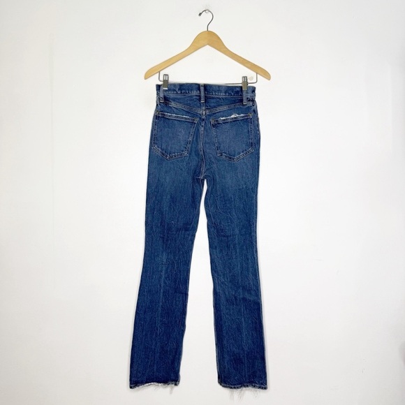 Abercrombie & Fitch 70’s Vintage Flare Ultra High Rise Blue Women's Jeans Size 2 - Picture 2 of 7
